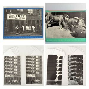 5/$12 2 pkgs Golf Blank Note Cards Vintage B&W Photos Golfers Play Golf Dog Baby